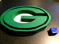 Dualstrusion Green Bay Packers Logo by HunterGreen