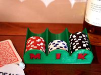 Poker Chip Tray (optional initials) by Scifictus