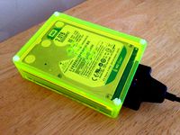 2.5" Hard drive case (based on the PiBow by Pimoroni) by jbmorley