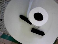 Spring Loaded Bog Roll Holder by plastic