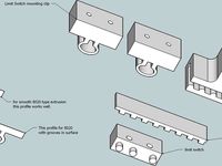 8020 clip profiles for snap mount in 8020 and similar extrusions by the_digital_dentist