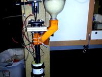 Filastruder hopper for vertical mount by MakingFoamFly