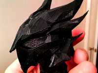 Daedric Helmet Bust (Skyrim) by ArtLab3D