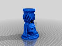 Skeleton Candle Holder by kandydavins