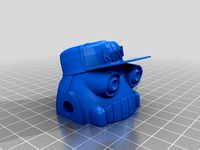 Kongotronic Flat brim hat head by BigLazyB