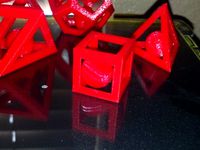 Caged ball in regular hexahedron (cube) by Obi-Don