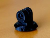 Gopro mount for 1/4"-20 nut and no support by chylld