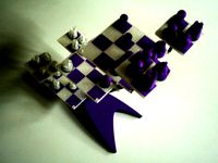 Portable Star Trek 3D Chess with Low Profile Pieces by alan_one