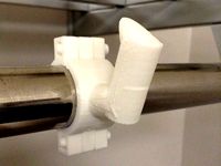 coat hook for 1 inch coat hanger rod by Crapeye