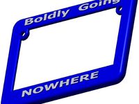 Motorcycle License Plate Frame by neilrockswell