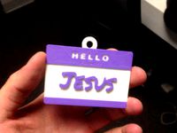 Hello, My Name is...Jesus Christmas Ornament  by MatterLabs