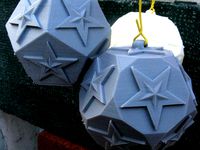 Decorated Dodecahedrons as Ornaments by pmoews