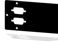 Chameleon 2-port DB9 Faceplate by inhale3d