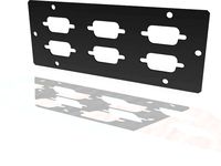 Chameleon 6-port DB9 faceplate by inhale3d