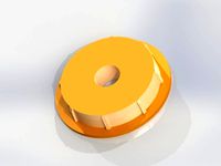 Hubs for filament spool, makerbot 52,5mm + 38mm china spool by Cadplast