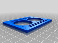 RAMPS 1.4 Twin 40mm fan mounting plate by raprep