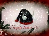 Naughty Santa's Hat Christmas Decoration by 3DCustomizationCo