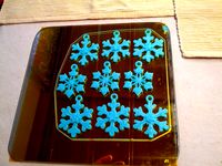 Snowflakes 9er Plate gcode by nischi