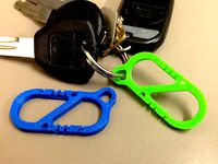 Mini S-Carabiner, Strong Clip by BoldPrintShop