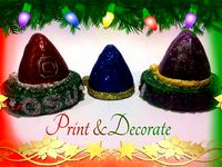 Santa's Hat Christmas Decoration by 3DCustomizationCo