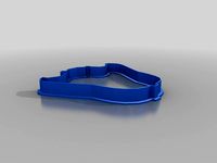 Manta ray with tail cut off (or upside down Dark lord) cookie cutter by parkolay