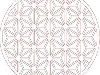Wooden trivet Asanoha by designbykristel