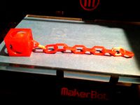 Caged Ball with Chain by SCFrench