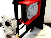 Homebrew Blade Server - Assorted 2.5" HDD mounts by WHITECOAT