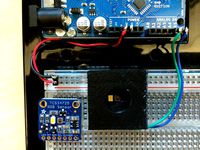 Port hole for Adafruit RGB Color Sensor by Shamlian