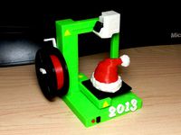 Christmas Ornament - 2013 - 3D Printer by ThingHuxter