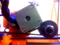 Prusa X Belt - Extruder Fix (keeps the belt away from the stepper motor) by ooxtcoo