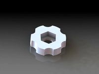 M4 Hex Nut Thumbscrew for Makergear M2 by Karl_Williams