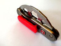 Pocket Clip Attachment for Wenger Titanium Mountaineer Knife by rhymenocerous