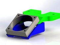 Wade extruder J-head fan mount by Dainis