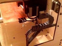 Replicator Dual X Axis Cable Chain With Support Track by MakerBobDesigns