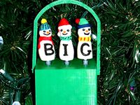Spelling Snowmen Christmas Ornament by mrigsby