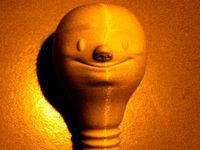 Happy lamp by Fonzy