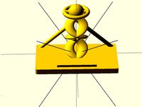 Phone Stand made in openSCAD by Patcmoran4