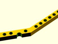 RepRapPro clip on spool holder spindle  by amethystalice23