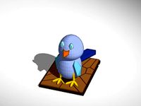 the blue bird by lokilaufeysen