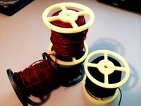 Wire Spool, in two parts, 8cm wheel diameter. by jayftee