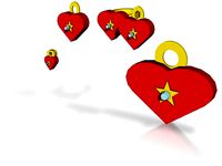 star of the heart jewelry set with charm by lokilaufeysen