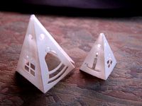 Foldable Pyramid Ornament by Oneshotblu