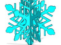 3D Snowflake, Version 3 by fugmulch