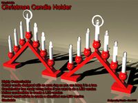 Christmas Candle Holder Ornament by Fuzzie