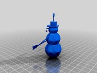 Snowman Ornament by tomatohead