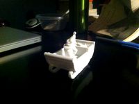 Makerbot Gnome Santa Ornament by 3dMadness