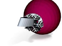 purple xmas decoration by lokilaufeysen