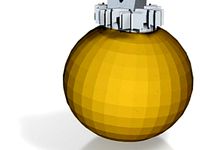 gold xmas decoration by lokilaufeysen