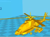 Apache AH64-A Helicopter model by Emn